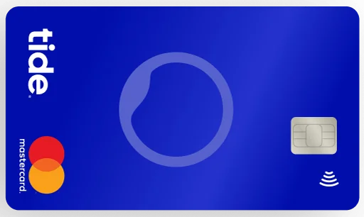 Carte bancaire Tide bleue